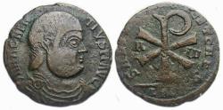Ancient Coins - Magnentius Ae Centenionalis : Large Christogram