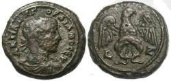 Ancient Coins - Gordian III : Alexandria Egypt, Potin Tetradrachm : Eagle Facing with Spread Wings