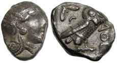 Ancient Coins - Athens Attica AR Tetradrachm : Athena / Owl