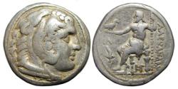 Ancient Coins - Alexander III 'the Great' AR Tetradrachm : Zeus Seated