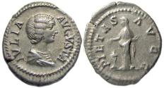 Ancient Coins - Julia Domna AR Denarius : PIETAS AVGG