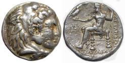 Ancient Coins - Seleucus I Nikator AR Tetradrachm : Imitative of Alexander the Great : Very Fine