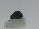 Ancient Coins - Byzantine Bronze Ring with Cross
