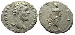 Ancient Coins - Clodius Albinus AR Denarius : COS II : Asclepius