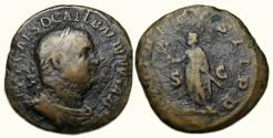 Ancient Coins - Balbinus Ae Sestertius : Balbinus holding Branch and Parazonium
