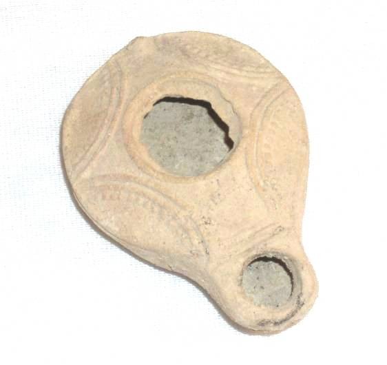 Ancient Coins - Oil Lamp, Samaritan style, Terracotta, AD 200-450