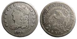 Us Coins - 1835 US Half Dime  F