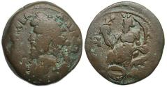 Ancient Coins - Lucius Verus Ae Drachm : Alexandria Egypt : Nilus Reclining : Very Scarce Type