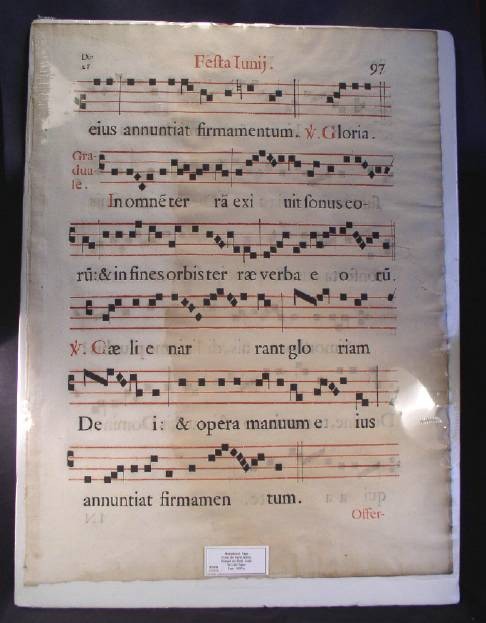 Ancient Coins - Antiphonal Page 1600's