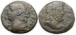 Ancient Coins - Nero Bi Tetradrachm : Alexandria Egypt : Zeus Olympios