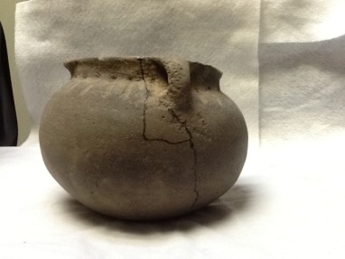 Ancient Coins - Mississppian Culture Cut Rim Handled Pot