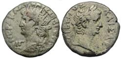 Ancient Coins - Nero Bi Tetradrachm : Alexandria Egypt : Bust of Tiberius