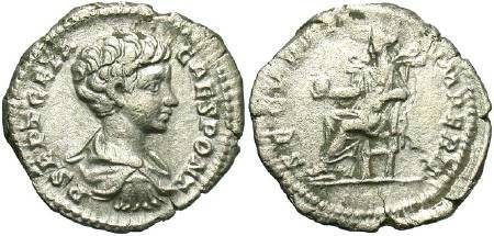 Ancient Coins - Geta as Caesar, AR Denarius