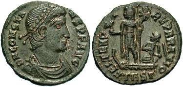 Ancient Coins - Constans AD 337-350, AE Centenionalis