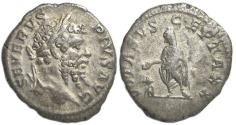 Ancient Coins - Septimius Severus AR Denarius : VOTA SVSCEPTA : Severus Sacrificing over Altar