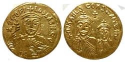 Ancient Coins - Theophilus AV Solidus : Theouphilus w/ Michael III and Constantine