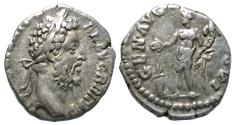 Ancient Coins - Commodus AR Denarius : Genius Sacrificing Over Altar