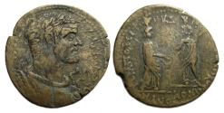 Ancient Coins - Valerian I Ae : Hierapolis Phrygia : Serapis and Nemesis