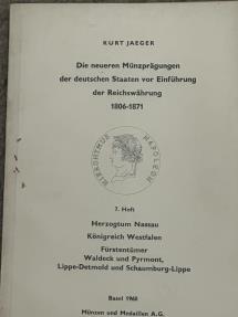 World Coins - Die Neueren Munzpragungen Deutschen Staaten Enfuhrung 1806-1873 Kurt Jaeger  4 Vol