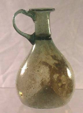 Ancient Coins - Glass Bottle, Roman, AD 100-300