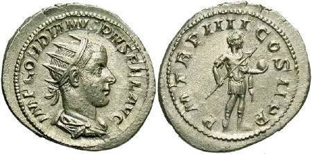 Ancient Coins - Gordian III, AD 238-244,  AR Antoninianus