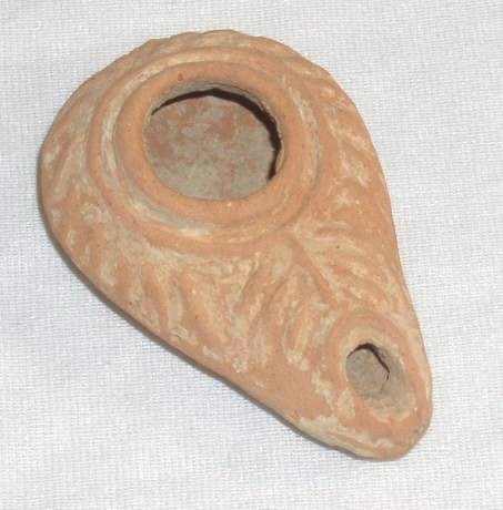 Ancient Coins - Oil Lamp, Byzantine 'Candlestick' type Lamp, AD 450-600