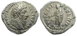 Ancient Coins - Marcus Aurelius AR Denarius : VOTA SOL DECENN