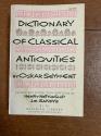 Ancient Coins - Dictionary of Classical Antiquities Seyffert, Oskar Published by Meridian Books, Inc., New York, 1958