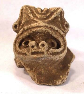 Ancient Coins - Taino Pottery Odorno or Head - AD600-1400