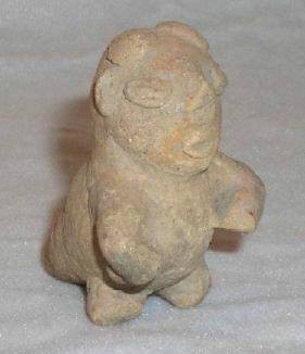 Ancient Coins - Precolumbian Terracotta Whistle, West Mexico, c AD 500-1000