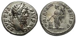 Ancient Coins - Septimius Severus AR Denarius : Annona Reverse : Nice Example