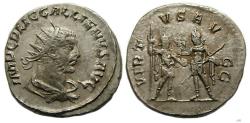 Ancient Coins - Gallienus AR'ed Antoninianus : VIRTVS AVGG : Gallienus and Valerian I