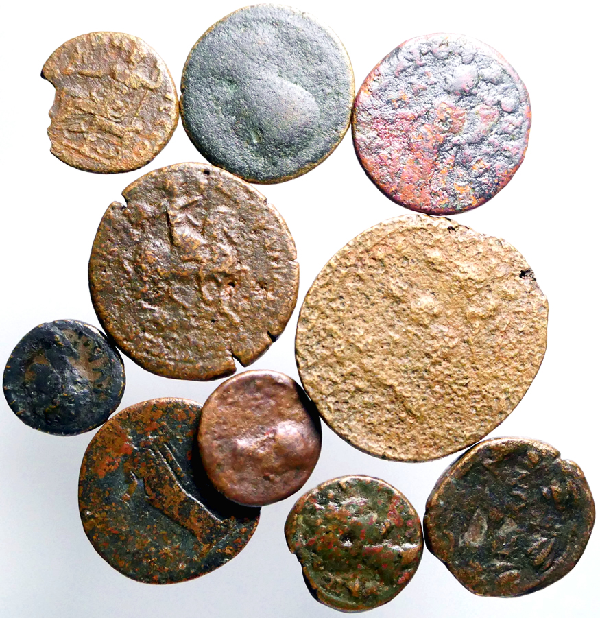 10 larger Roman provincial AE coins | Lots & Collections
