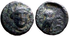 Ancient Coins - Troas, Sigeion AE13 Facing Athena / Owl