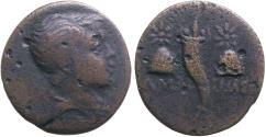 Ancient Coins - Pontos, Amisos. Sinope AE17 Perseus / Pileoi of Dioskouroi