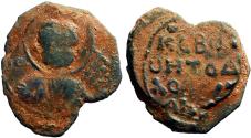 Ancient Coins - Tancred AE22 Follis.  Saint Peter.  Antioch