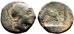Ancient Coins - Phrygia, Kibyra AE11 Bull butting right