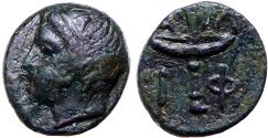 Ancient Coins - Macedonia, Amphipolis AE11 Apollo / Race Torch