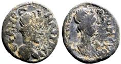 Ancient Coins - Mysia, Pergamum. Pseudo-autonomous issue AE16 Senate / Roma