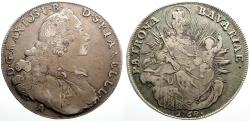 World Coins - German States, Bavaria AR42 Thaler.  Joseph Maximillian III