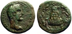 Ancient Coins - Antoninus Pius AE22 Commagene, Zeugma. Temple on mount