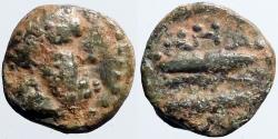 Ancient Coins - Pisidia, Selge AE13 Herakles / Thunderbolt & bow