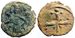 Ancient Coins - Crusaders. Baldwin II AE20 Follis. Edessa