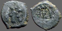 Ancient Coins - Heraclius & Heraclius Constantine, Empress Martina. AE23 Follis.