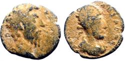 Ancient Coins - Commodus & Abgar VIII AE15 Mesopotamia