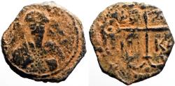 Ancient Coins - Principality of Antioch. Tancred. Regent AE19 Follis. Cross