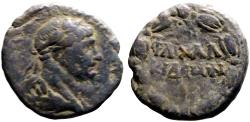 Ancient Coins - Trajan AE23  Syria, Chalcidice. Chalkis ad Libanon.