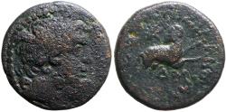 Ancient Coins - Seleucus and Pieria, Antioch AE20 Zeus / Ram running
