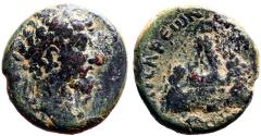 Ancient Coins - Lucius Verus  AE19.5 Cappadocia, Caesarea.  Mt. Argaeus