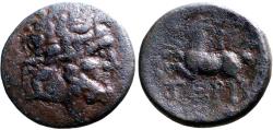 Ancient Coins - Pisidia, Termessus Maior AE18 Zeus / Horse galloping